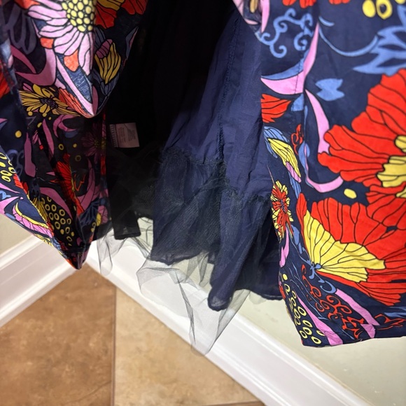 Modcloth Floral Sleeveless Midi Swing Dress Size Small - Picture 6 of 8